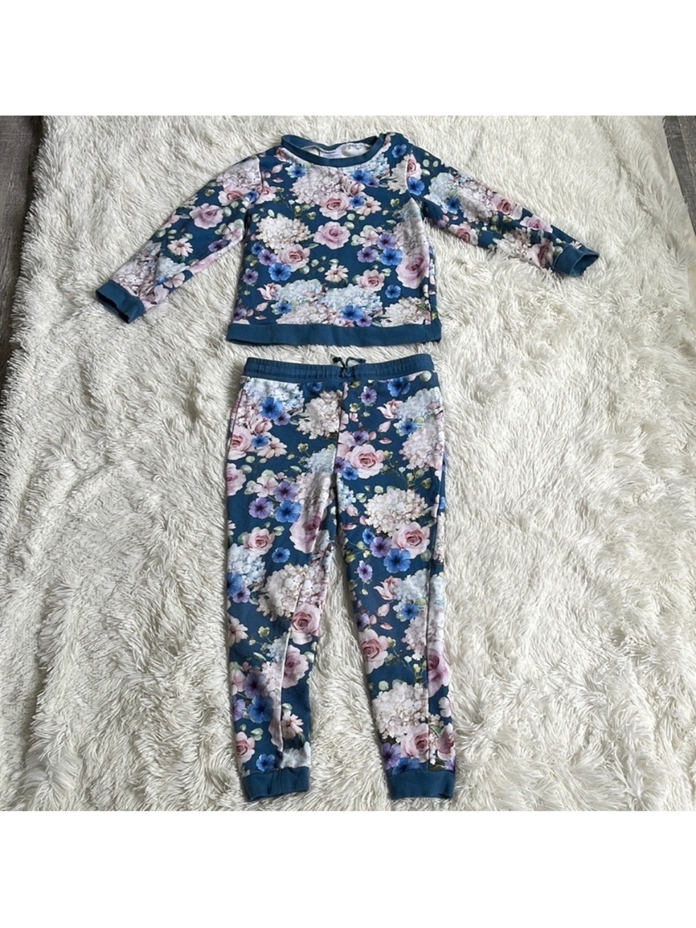 Posh Peanut Floral long sleeve jogger set